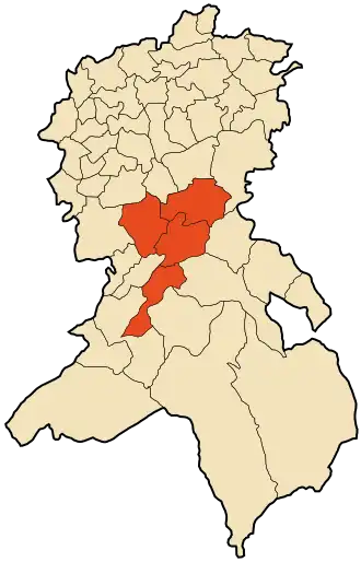 Localisation de Daïra de Telagh