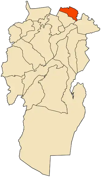 Localisation de M'Toussa