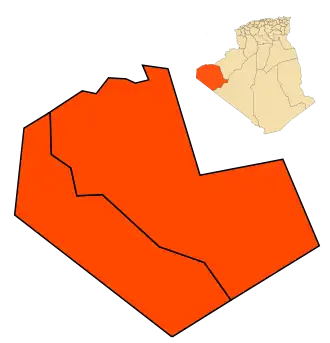 Localisation de Daïra de Tindouf