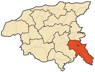 Localisation de Daïra d'El Karimia