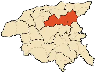 Localisation de Daïra de Zeboudja