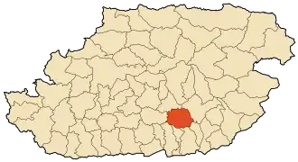 Localisation de Aïn El HammamAsqif n Ṭmana