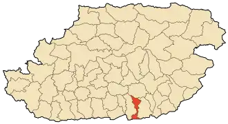 Localisation de Yatafen