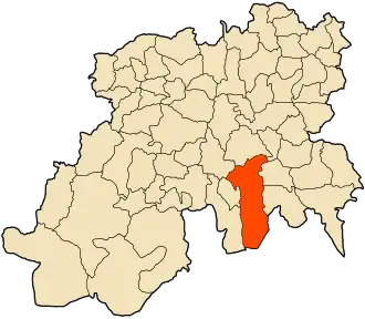 Localisation de Aïn Boucif