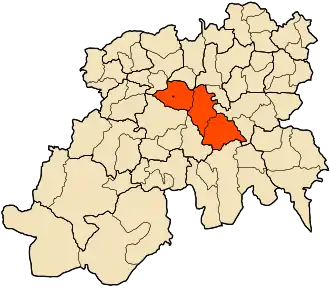 Localisation de Daïra de Berrouaghia