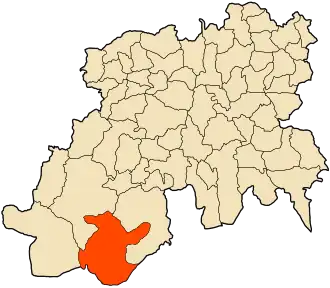 Localisation de Chahbounia