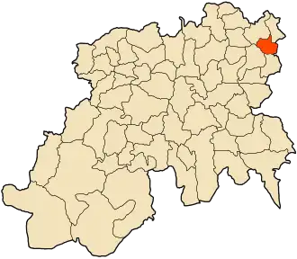 Localisation de El Azizia