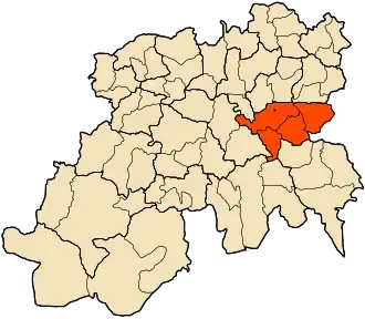 Localisation de Daïra de Souagui