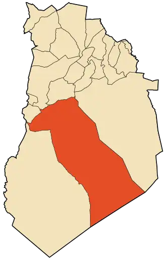 Localisation de El Abiodh Sidi Cheikh