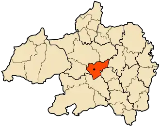 Localisation de Daïra de Bordj Bou Arreridj