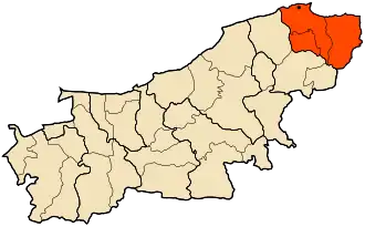 Localisation de Daïra de Dellys