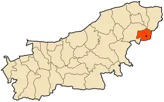 Localisation de Taourga  Tawerga /  ⵜⴰⵡⴻⵔⴳⴰ (ber)