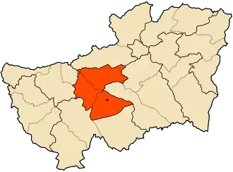 Localisation de Daïra de M'daourouch