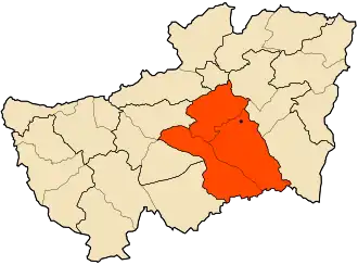 Localisation de Daïra de Taoura