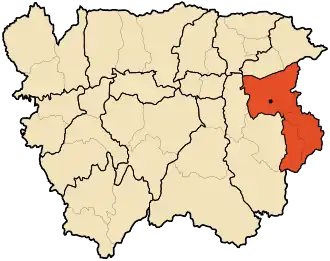 Localisation de Daïra de Djendel