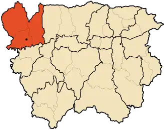 Localisation de Daïra d'El Abadia