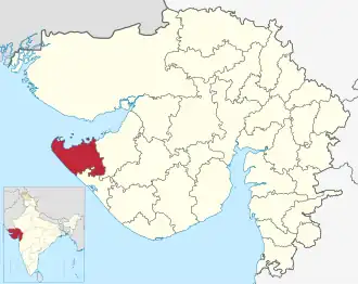 Localisation de District de Devbhumi Dwarka