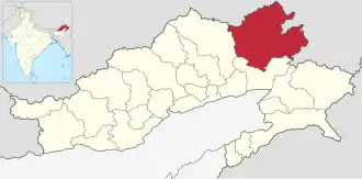 Localisation de District de la vallée du Haut Dibang