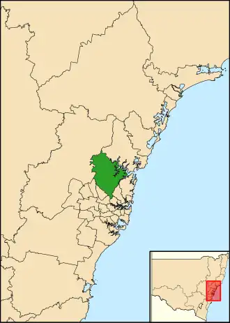 Carte de la circonscription.