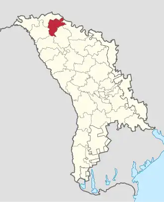 Localisation de Dondușeni