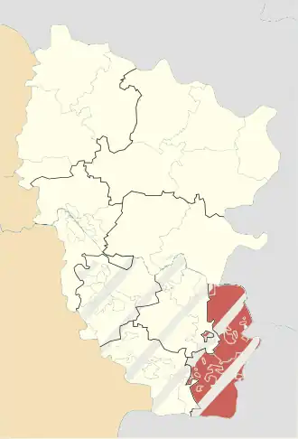 Localisation de Raïon de Dovjansk