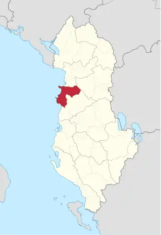 Localisation de Préfecture de Durrës