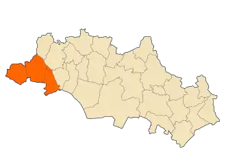 Localisation de Daïra de Souk Naamane