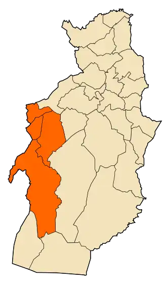 Localisation de Daïra d'El Ogla