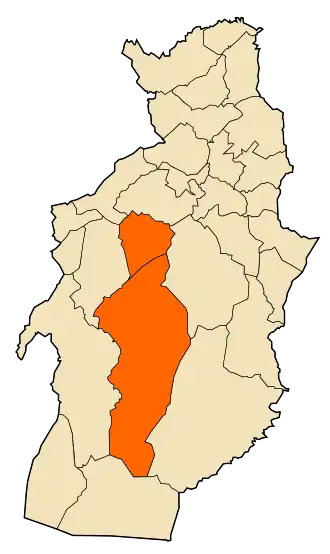 Localisation de Daïra de Cheria