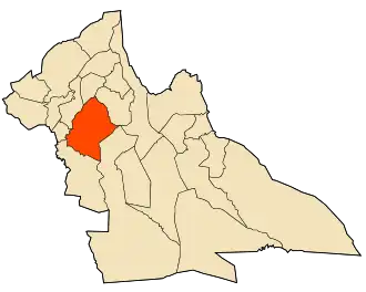 Localisation de Daïra d'El Ghicha