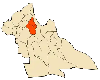 Localisation de Daïra d'Oued Morra