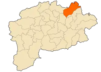 Localisation de Aïn Ben Beida