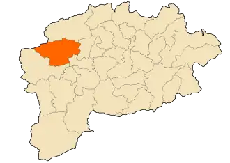 Localisation de Bou Hamdane