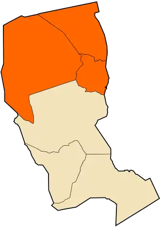 Localisation de Daïra d'In Amenas