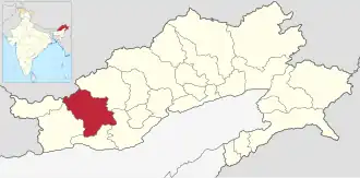 Localisation de District du Kameng oriental