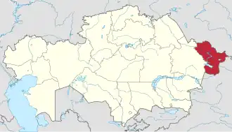 Localisation de Kazakhstan-Oriental