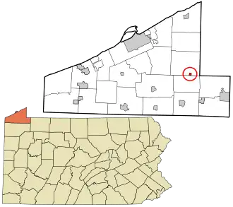 Localisation de Wattsburg