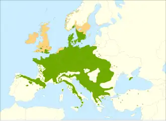 Description de l'image Fagus sylvatica range.svg.