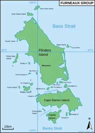 L'archipel Furneaux.