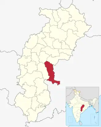 Localisation de District de Gariaband