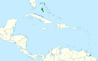 Description de l'image Geothlypis rostrata map.svg.