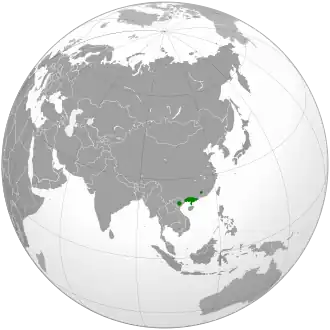 Description de l'image Gorsachius magnificus map.svg.