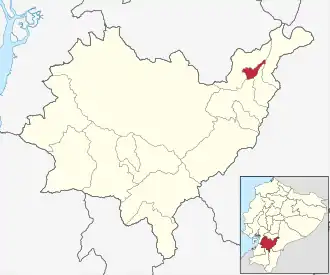 Localisation de Canton de Guachapala