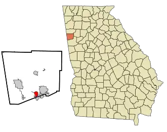 Localisation de Waco