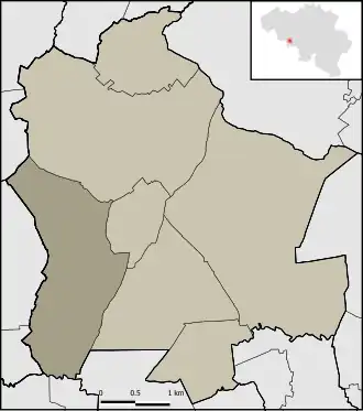 Localisation de Hautrage