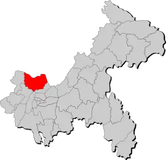 Localisation de Héchuān Qū