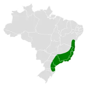 Description de l'image Hemithraupis ruficapilla map.svg.