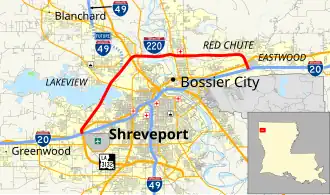 Image illustrative de l’article Interstate 220 (Louisiane)