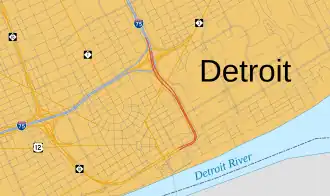 Image illustrative de l’article Interstate 375 (Michigan)