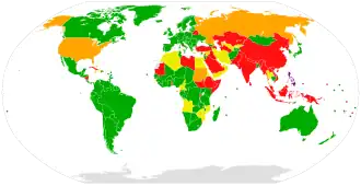 Carte de l'organisation
